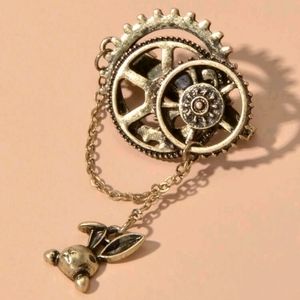 Steampunk Gear Brooch